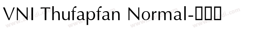 VNI Thufapfan Normal字体转换
